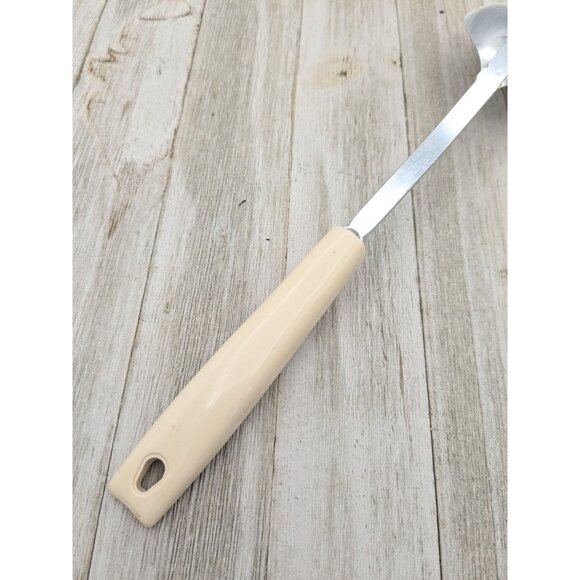 Vintage Ekco Solid Serving Spoon Almond Handle 12" - Picture 6 of 8